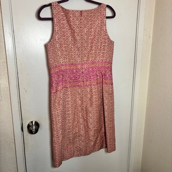 Sigrid Olson Lined Embroidered Print Dress - Size 8 - Picture 3 of 4